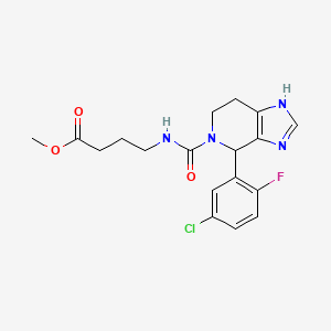 molecular formula C18H20ClFN4O3 B11000494 methyl 4-({[4-(5-chloro-2-fluorophenyl)-1,4,6,7-tetrahydro-5H-imidazo[4,5-c]pyridin-5-yl]carbonyl}amino)butanoate 