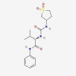 N~2~-[(1,1-dioxidotetrahydrothiophen-3-yl)carbamoyl]-N-phenyl-L-valinamide