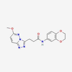 N-(2,3-dihydro-1,4-benzodioxin-6-yl)-3-(6-methoxy[1,2,4]triazolo[4,3-b]pyridazin-3-yl)propanamide