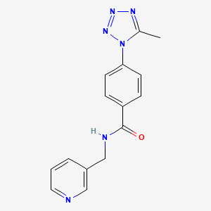 4-(5-methyl-1H-tetrazol-1-yl)-N-(pyridin-3-ylmethyl)benzamide