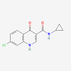 7-chloro-N-cyclopropyl-4-oxo-1,4-dihydroquinoline-3-carboxamide