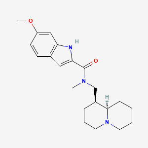 6-methoxy-N-methyl-N-[(1S,9aR)-octahydro-2H-quinolizin-1-ylmethyl]-1H-indole-2-carboxamide