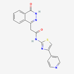 2-(4-hydroxyphthalazin-1-yl)-N-[4-(pyridin-4-yl)-1,3-thiazol-2-yl]acetamide