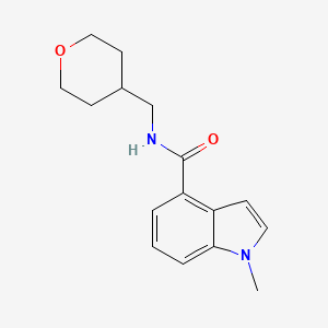 1-methyl-N-(tetrahydro-2H-pyran-4-ylmethyl)-1H-indole-4-carboxamide