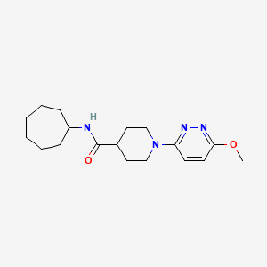 N-cycloheptyl-1-(6-methoxypyridazin-3-yl)piperidine-4-carboxamide