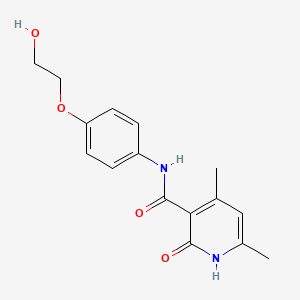 molecular formula C16H18N2O4 B11000781 2-hydroxy-N-[4-(2-hydroxyethoxy)phenyl]-4,6-dimethylpyridine-3-carboxamide 