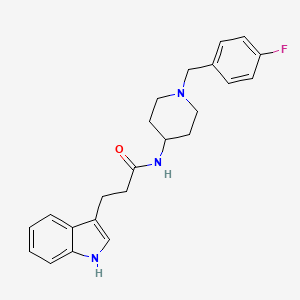 N-[1-(4-fluorobenzyl)piperidin-4-yl]-3-(1H-indol-3-yl)propanamide