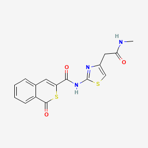 N-{4-[2-(Methylamino)-2-oxoethyl]-1,3-thiazol-2-YL}-1-oxo-1H-isothiochromene-3-carboxamide