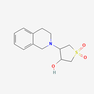 Thiophene-3-ol, 4-(3,4-dihydro-2(1H)-isoquinolinyl)tetrahydro-, 1,1-dioxide