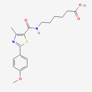 6-({[2-(4-Methoxyphenyl)-4-methyl-1,3-thiazol-5-yl]carbonyl}amino)hexanoic acid