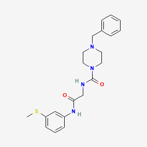 4-benzyl-N-(2-{[3-(methylsulfanyl)phenyl]amino}-2-oxoethyl)piperazine-1-carboxamide