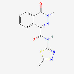 3-methyl-N-(5-methyl-1,3,4-thiadiazol-2-yl)-4-oxo-3,4-dihydrophthalazine-1-carboxamide