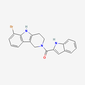 (6-bromo-1,3,4,5-tetrahydro-2H-pyrido[4,3-b]indol-2-yl)(1H-indol-2-yl)methanone