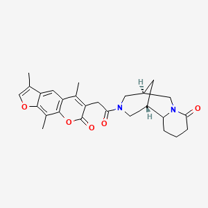 (1S,5R)-3-[(3,5,9-trimethyl-7-oxo-7H-furo[3,2-g]chromen-6-yl)acetyl]decahydro-8H-1,5-methanopyrido[1,2-a][1,5]diazocin-8-one