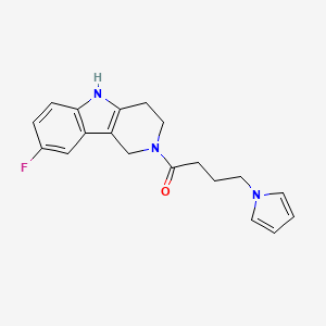 1-(8-Fluoro-1,3,4,5-tetrahydro-2H-pyrido[4,3-B]indol-2-YL)-4-(1H-pyrrol-1-YL)-1-butanone