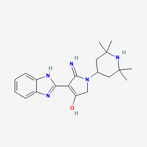 4-(1H-benzimidazol-2-yl)-5-imino-1-(2,2,6,6-tetramethylpiperidin-4-yl)-2,5-dihydro-1H-pyrrol-3-ol