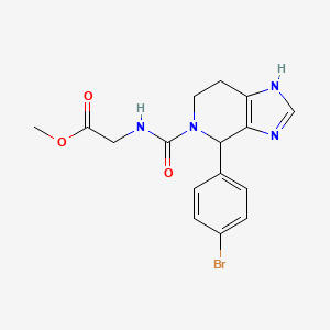 methyl 2-(4-(4-bromophenyl)-4,5,6,7-tetrahydro-3H-imidazo[4,5-c]pyridine-5-carboxamido)acetate