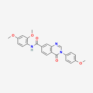 N-(2,4-dimethoxyphenyl)-3-(4-methoxyphenyl)-4-oxo-3,4-dihydroquinazoline-7-carboxamide