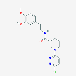 molecular formula C20H25ClN4O3 B11000916 1-(6-chloropyridazin-3-yl)-N-[2-(3,4-dimethoxyphenyl)ethyl]piperidine-3-carboxamide 