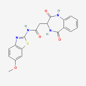 2-(2,5-dioxo-2,3,4,5-tetrahydro-1H-1,4-benzodiazepin-3-yl)-N-(6-methoxy-1,3-benzothiazol-2-yl)acetamide