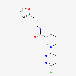 1-(6-chloropyridazin-3-yl)-N-(2-(furan-2-yl)ethyl)piperidine-3-carboxamide