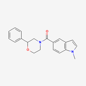 (1-methyl-1H-indol-5-yl)(2-phenylmorpholin-4-yl)methanone