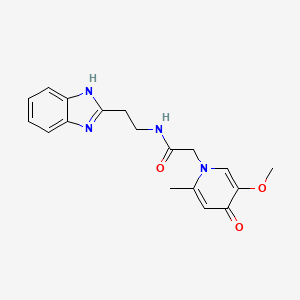 N-[2-(1H-benzimidazol-2-yl)ethyl]-2-(5-methoxy-2-methyl-4-oxopyridin-1(4H)-yl)acetamide