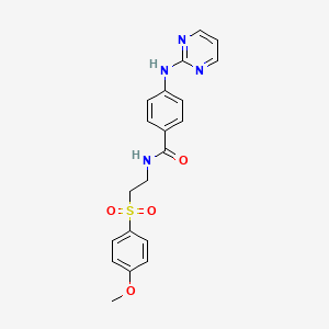 N-{2-[(4-methoxyphenyl)sulfonyl]ethyl}-4-(pyrimidin-2-ylamino)benzamide