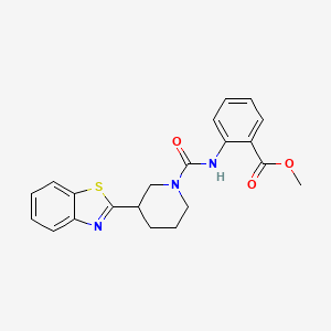 Methyl 2-({[3-(1,3-benzothiazol-2-yl)piperidin-1-yl]carbonyl}amino)benzoate