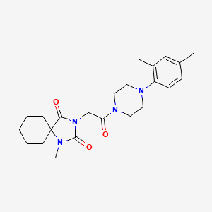 3-{2-[4-(2,4-Dimethylphenyl)piperazin-1-yl]-2-oxoethyl}-1-methyl-1,3-diazaspiro[4.5]decane-2,4-dione