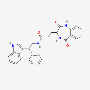 3-(2,5-dioxo-2,3,4,5-tetrahydro-1H-1,4-benzodiazepin-3-yl)-N-[2-(1H-indol-3-yl)-2-phenylethyl]propanamide