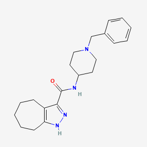 N-(1-benzylpiperidin-4-yl)-2,4,5,6,7,8-hexahydrocyclohepta[c]pyrazole-3-carboxamide