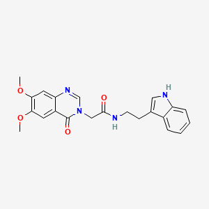 2-(6,7-dimethoxy-4-oxoquinazolin-3(4H)-yl)-N-[2-(1H-indol-3-yl)ethyl]acetamide