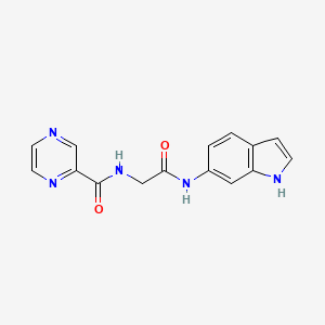 N-[2-(1H-indol-6-ylamino)-2-oxoethyl]pyrazine-2-carboxamide