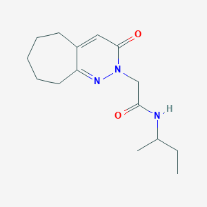 N-(butan-2-yl)-2-(3-oxo-3,5,6,7,8,9-hexahydro-2H-cyclohepta[c]pyridazin-2-yl)acetamide