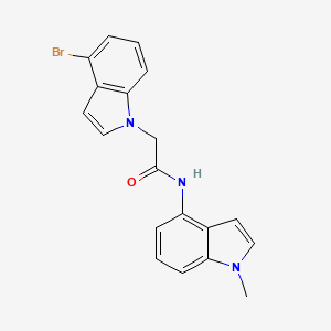 2-(4-bromo-1H-indol-1-yl)-N-(1-methyl-1H-indol-4-yl)acetamide