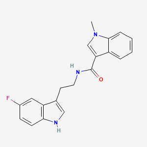 molecular formula C20H18FN3O B11001129 N-[2-(5-fluoro-1H-indol-3-yl)ethyl]-1-methyl-1H-indole-3-carboxamide 