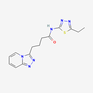 N-(5-ethyl-1,3,4-thiadiazol-2-yl)-4-([1,2,4]triazolo[4,3-a]pyridin-3-yl)butanamide