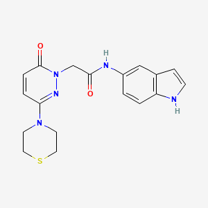 N-(1H-indol-5-yl)-2-[6-oxo-3-(thiomorpholin-4-yl)pyridazin-1(6H)-yl]acetamide