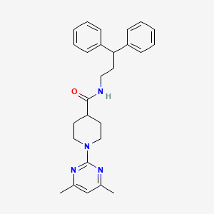 1-(4,6-dimethylpyrimidin-2-yl)-N-(3,3-diphenylpropyl)piperidine-4-carboxamide