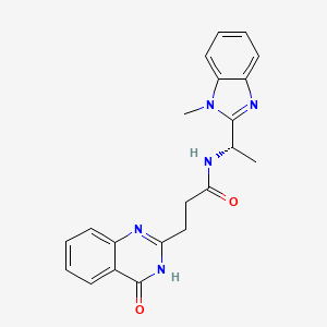 3-(4-hydroxyquinazolin-2-yl)-N-[(1S)-1-(1-methyl-1H-benzimidazol-2-yl)ethyl]propanamide