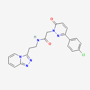 2-[3-(4-chlorophenyl)-6-oxopyridazin-1(6H)-yl]-N-[2-([1,2,4]triazolo[4,3-a]pyridin-3-yl)ethyl]acetamide