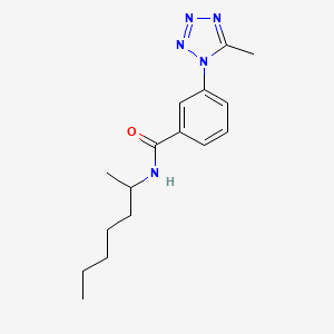 N-(heptan-2-yl)-3-(5-methyl-1H-tetrazol-1-yl)benzamide