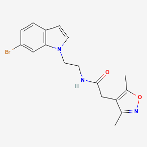 N-[2-(6-bromo-1H-indol-1-yl)ethyl]-2-(3,5-dimethyl-1,2-oxazol-4-yl)acetamide