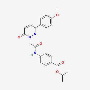 propan-2-yl 4-({[3-(4-methoxyphenyl)-6-oxopyridazin-1(6H)-yl]acetyl}amino)benzoate