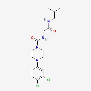 4-(3,4-dichlorophenyl)-N-{2-[(2-methylpropyl)amino]-2-oxoethyl}piperazine-1-carboxamide