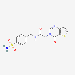 2-(4-oxothieno[3,2-d]pyrimidin-3(4H)-yl)-N-(4-sulfamoylbenzyl)acetamide