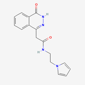 2-(4-hydroxyphthalazin-1-yl)-N-[2-(1H-pyrrol-1-yl)ethyl]acetamide