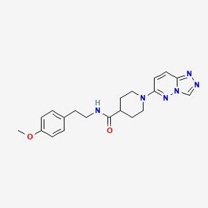 molecular formula C20H24N6O2 B11001356 N-[2-(4-methoxyphenyl)ethyl]-1-([1,2,4]triazolo[4,3-b]pyridazin-6-yl)piperidine-4-carboxamide 