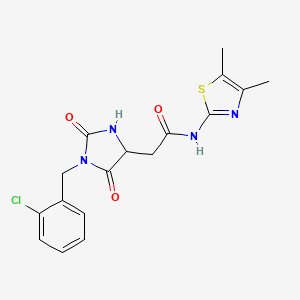 2-[1-(2-chlorobenzyl)-2,5-dioxoimidazolidin-4-yl]-N-(4,5-dimethyl-1,3-thiazol-2-yl)acetamide